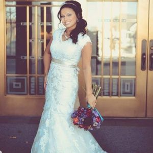 Wedding Dress, Petite (short) size 6